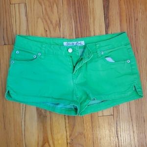 Celebrity Pink brand Green Jean Shorts